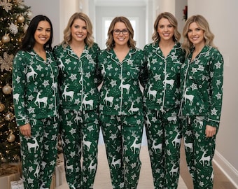 Personalized Matching Family Pajamas, Christmas Pajamas, Family Pajamas, Xmas Pajamas, Pajama Pants, Christmas Party Gift, Pajama Set Women