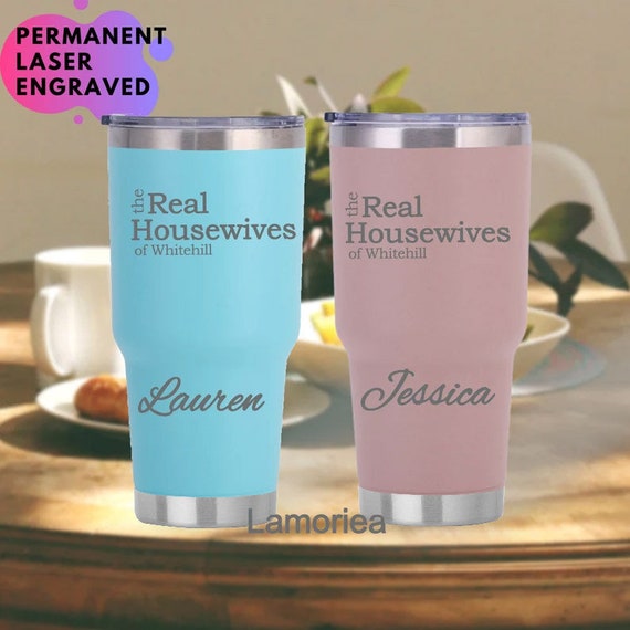 Blue 20oz. Tumbler That Says Coffee Makes Everything Possible in White and Silver  Permanent Vinyl With a Straw and Cleaning Brush 