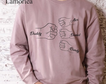 Personalized Father's Day Shirt, Father Sweatshirt, Gifts for Dad, New Dad Gift, Custom Dad Sweater, Dad to be, Gift for Him, New Dad Shirt