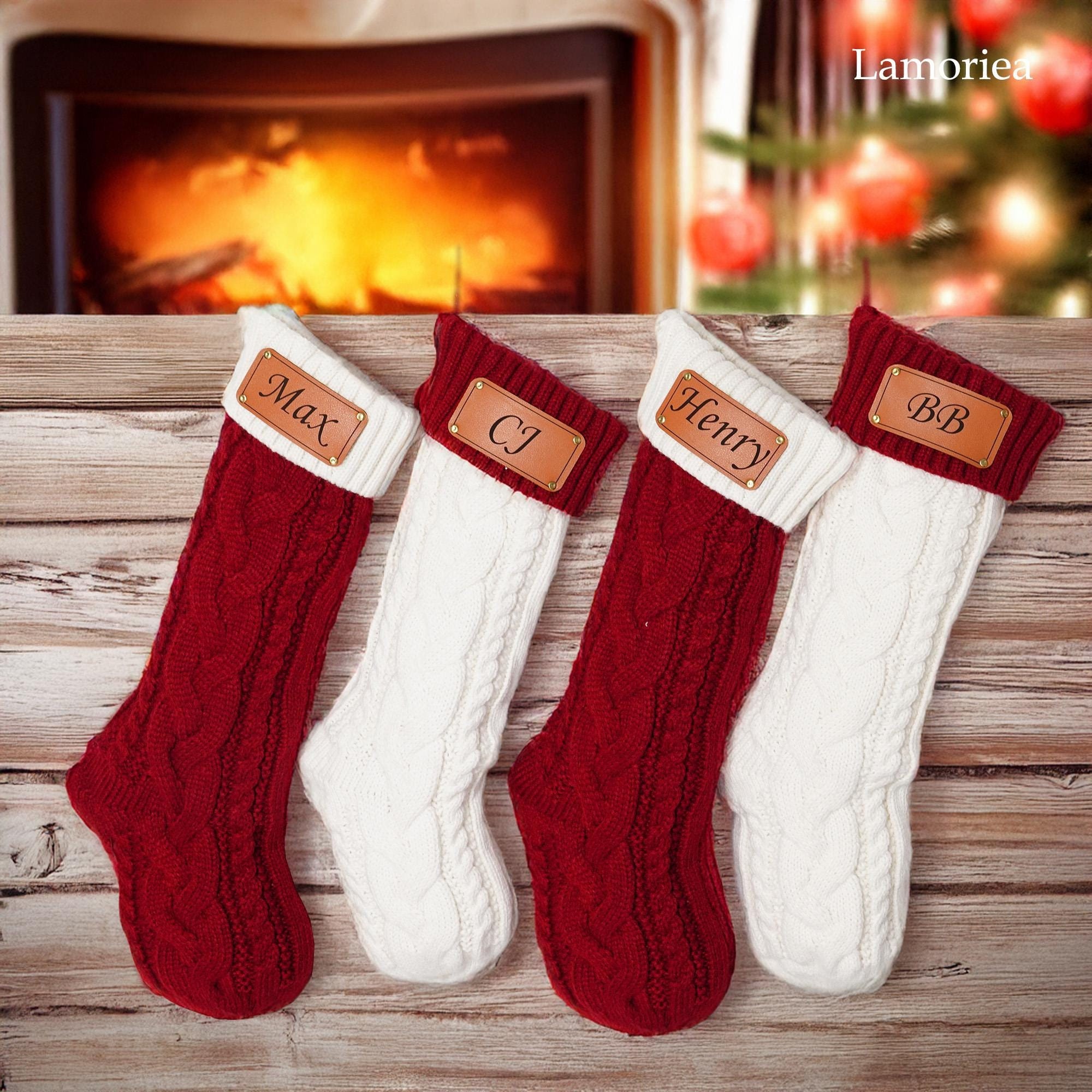 Christmas Stockings with name,Personalized Christmas Stockings,Knit Christmas Stockings,Family Christmas Stockings,Holiday Stockings Gifts