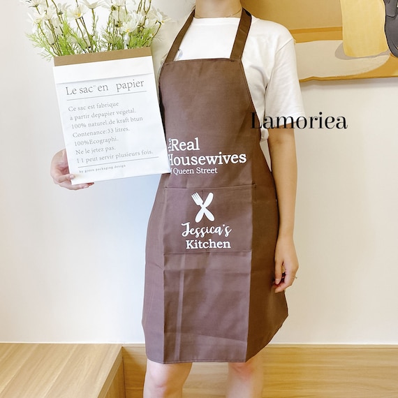 papier Apron brown