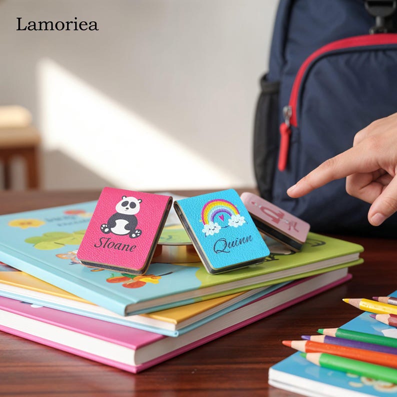 Marcapáginas personalizados para niños, marcapáginas de animales, clips magnéticos, marcapáginas para niños, marcapáginas únicos de arcoíris, regalos para la vuelta al cole imagen 6