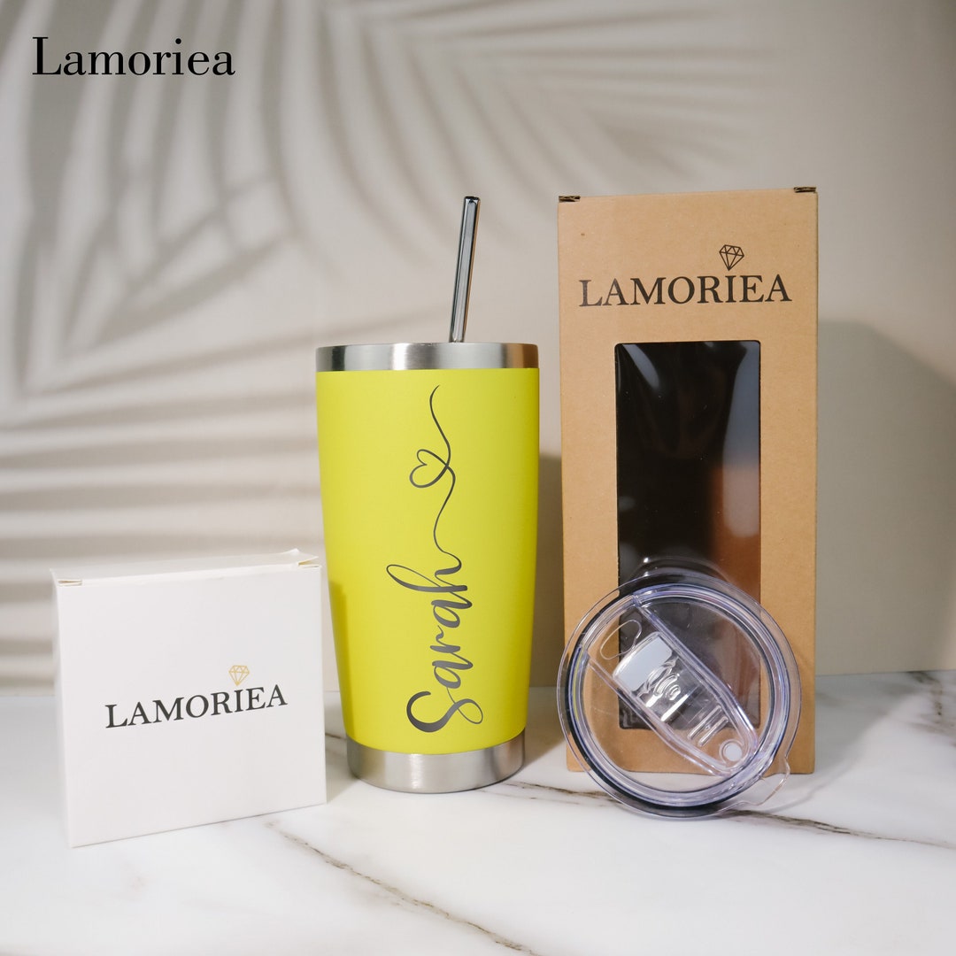 Personalized 20oztumbler, Custom Travel Mug, Laser Engraved Tumbler, Stainless Steel Mug