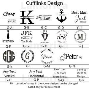 Personalised Wood Wedding Role Cufflinks, Groom Cufflinks, Best Man Cufflinks, Party Role Cufflinks, Wood Engraved Cufflinks image 7