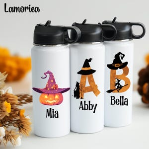 Custom Kids Water Bottle, Halloween Water Bottle, Kid Party Favors, Kids tumbler, Toddler water bottle, Monogram Bottle, Back to School Gift
