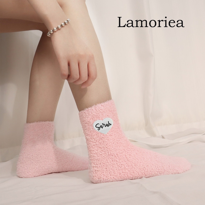 Personalised Embroidery Socks, Custom Stockings, Unisex Custom Socks, Bridesmaid Gifts, Socks with Name Embroidery image 1