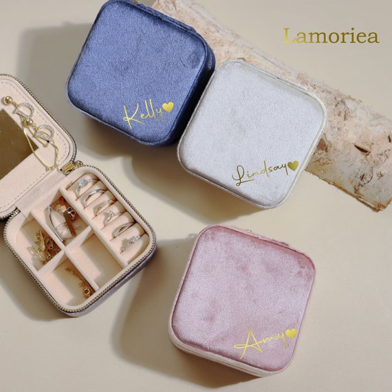 VELVET JEWELLERY BOX MINI LIGHT BLUE VELVET JEWELLERY BOX MINI LIGHT BLUE