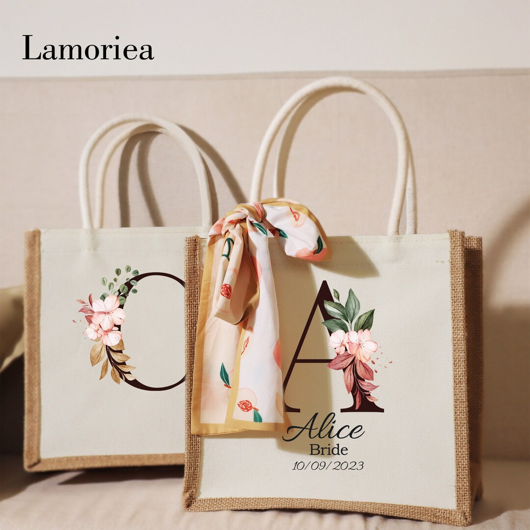 Personalized Bridesmaid Tote Bag Bridesmaid Gift Bag Personalised ...