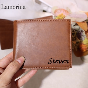 Billetera personalizada, Regalo del Día del Padre, Regalo De Novio, Regalo De Aniversario Para Él, Regalo De San Valentín, Billetera De Hombre, Regalo De Navidad Para Él