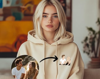 Personalized Embroidered Couple Hoodies, Matching Hoodies, Anniversary Gifts for couples, Couple Sweatshirts, Gifts for Her, Gifts for Him