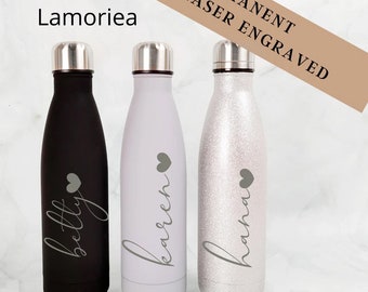 Personalised Insulated Stainless Steel Flask, Water Bottle Custom Water Bottle Bridesmaid Gifts Bridesmaid Water Bottle Bridesmaid Proposal