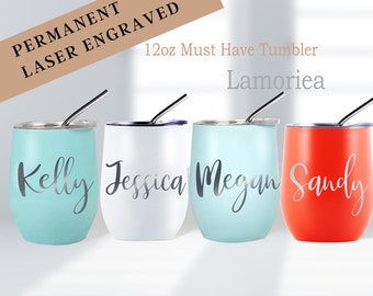 Personalized Wine Tumbler, Insulated Wine Cup, Custom Wine Glasses,Engraved Wine Tumbler with Lid, Coffee insulated tumbler,Wedding Tumblers