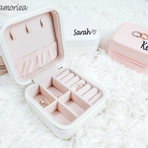 Personalized Jewelry Boxes Accessories Case Bridesmaid Etsy Australia