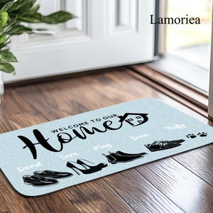 Custom Welcome Mat, Family Name Mat, Outdoor Door Mat, New Home Gift, Front Door Decor, Holiday Decor, Home Decor, Housewarming Gift, Xmas