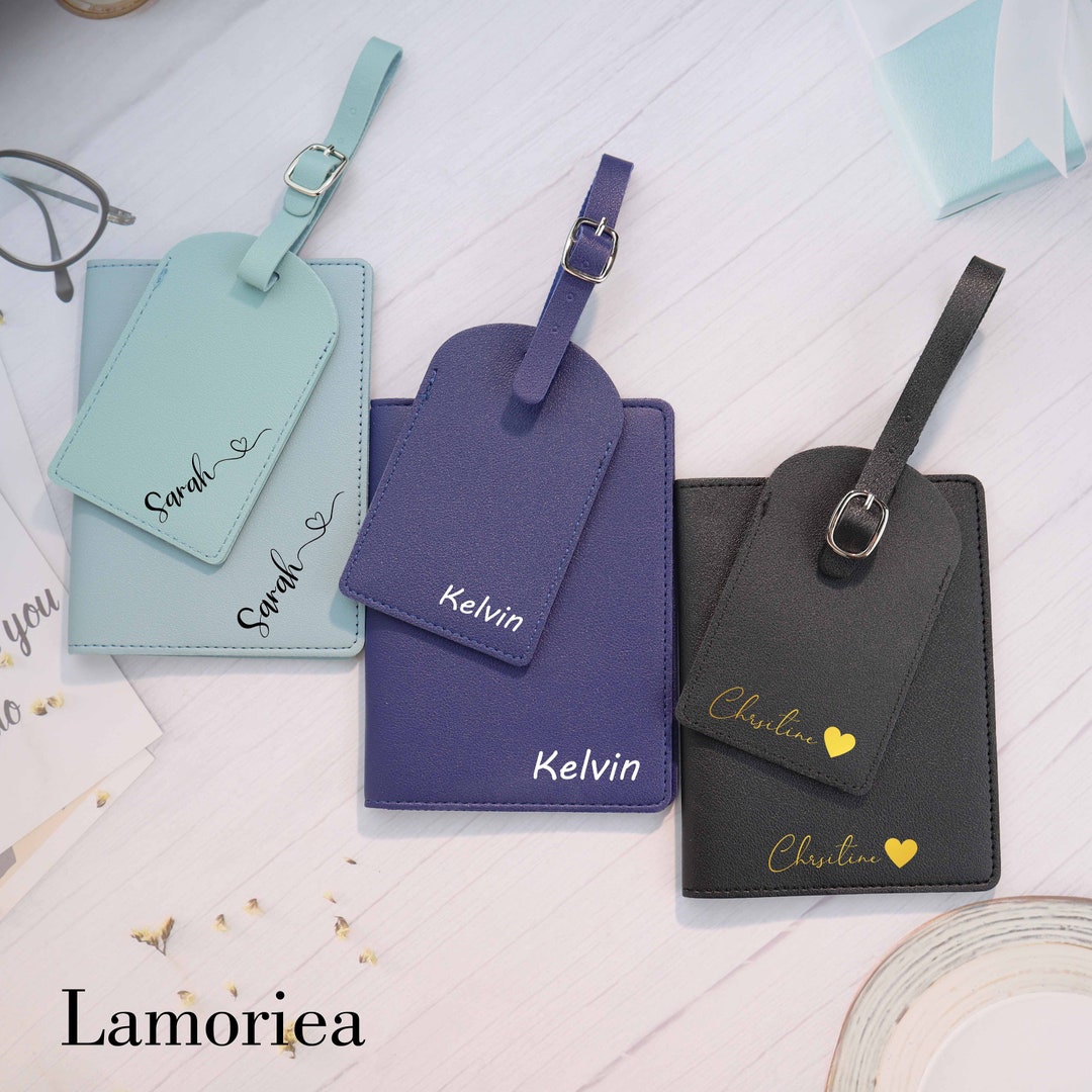Personalised Passport Holder and Luggage Tag, Personalised Passport