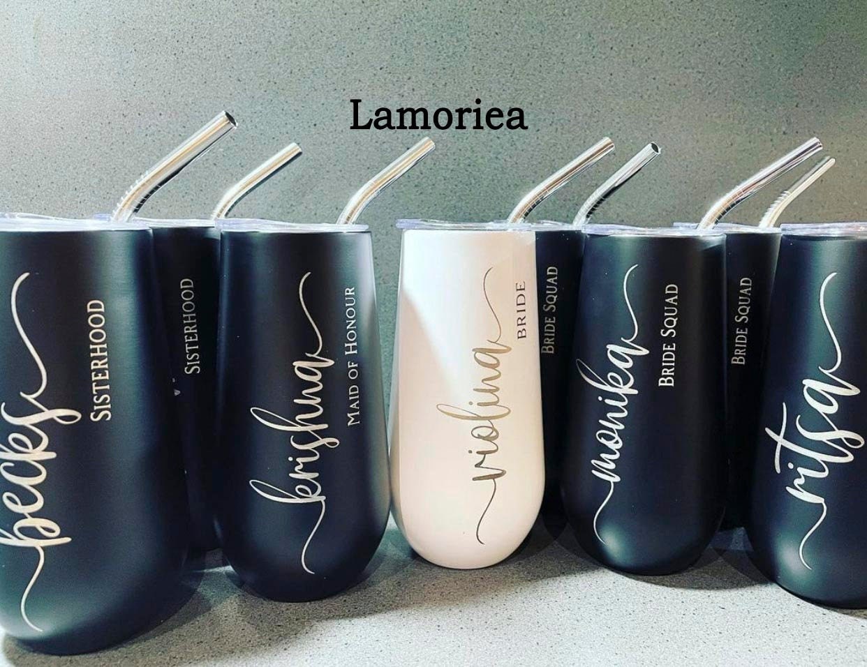 Bridesmaid Tumbler, Bridesmaid Gift, Custom 6oz Champagne Tumbler, Bridal Party Gift , Bridesmaid Champagne Tumbler, Bridesmaid Proposal