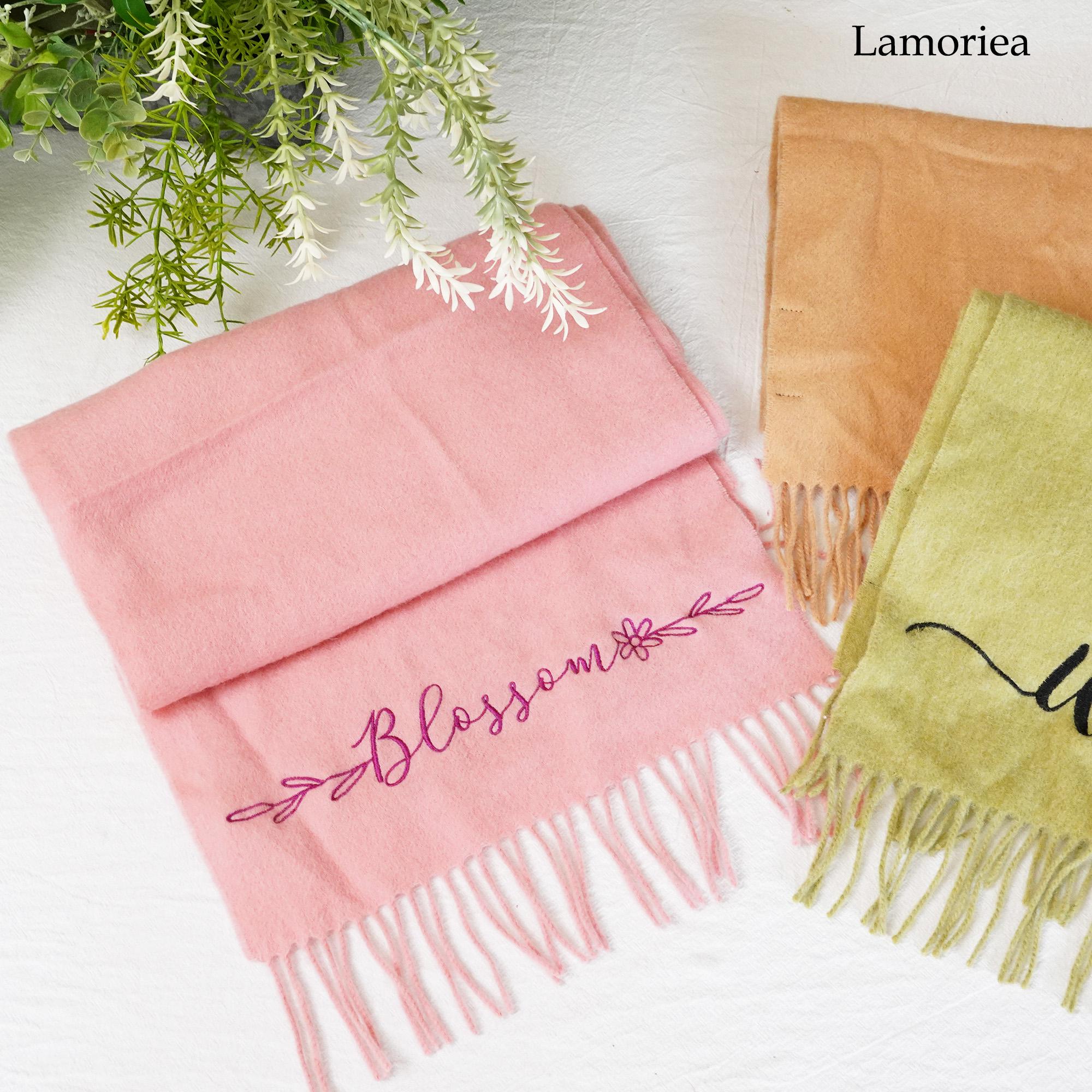 Personalized Embroidered Scarf, Custom Winter Scarf, Monogrammed Name Scarf, Women Scarf, Long Neck Scarf, Warm Scarf, Gift for Her,Mum Gift