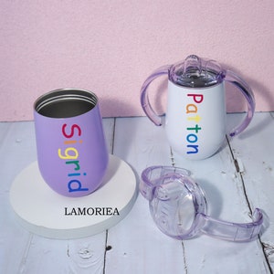 Personalised Sippy Cup,  Stainless Steel Kids Cup , Baby Training Cup, baby shower gift cup,Toddler Birthday Gift