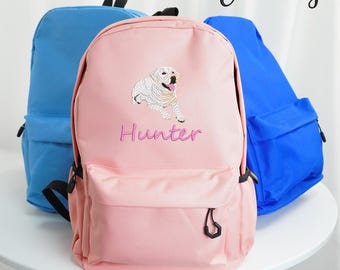 Personalisierte gestickte Kinderschultasche, personalisierte Tasche, Namensrucksack, Kinderrucksack, Geschenk für Kinder, Reisetasche, Zurück zu Schulgeschenken