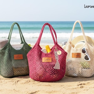 Personalisierte Gravierte Leder Strandtasche, Benutzerdefinierte Name Einkaufstasche, Leder Patch Tote, Brautjungfer Strandtasche, Sommer Tote, Urlaub Tasche Geschenk