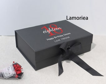 Geburtstagsgeschenk Andenken Box mit Deckel, Personalisiertes Geschenk für Sie, Personalisiertes Geschenk, 18. 21. 30. 40. 50. 60. Geburtstagsgeschenk,