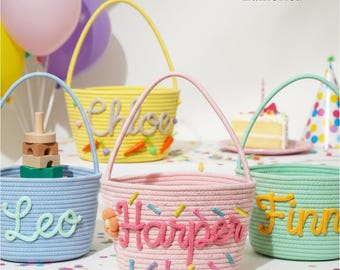 2026 Handmade Kid Basket, Toddler Easter Basket, Easter Egg Hunt, Easter Party Favors, Kids Easter Gifts, Kids Birthday Gifts, Baby Gifts