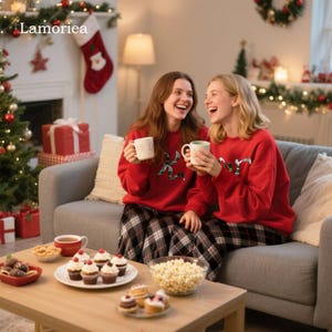 Personalized Family Christmas Pajamas, Matching Plaid Holiday PJs, Family Xmas Outfit Set, Xmas Gift Set, Monogram Family Pjs, Christmas Pjs