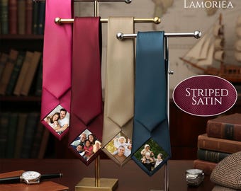 Personalized Photo Necktie, Custom Father Tie, Father’s Day Gift, Picture Tie for Dad, Face Tie for Dad, Gift for Him, Necktie for Men