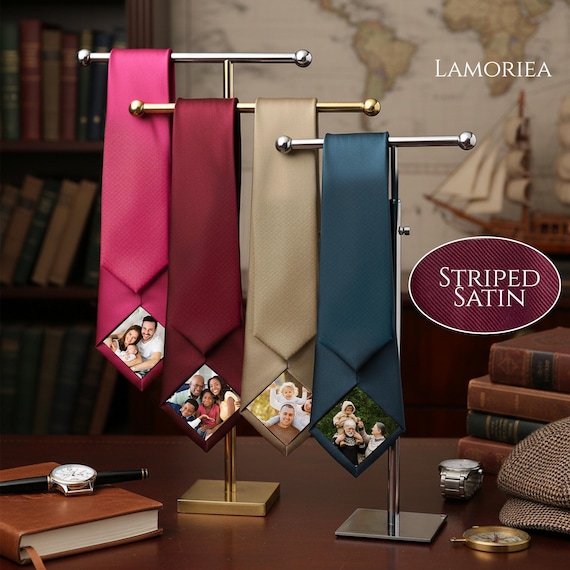 Personalized Photo Necktie, Custom Father Tie, Father’s Day Gift, Picture Tie for Dad, Face Tie for Dad, Gift for Him, Necktie for Men