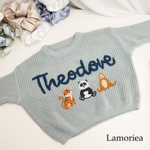 Personalized Baby Jumper, Rainbow Baby Sweater, Baby Shower Gifts, Baby First Christmas, Baby girl gift, Baby boy gift, Gifts for Baby