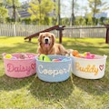 Personalized Dog Toy Storage Basket, Pet Lover Gifts, Custom Pet Toy Bin, Dog Name Rope Basket, Puppy Toy Organizer, Pet Room Decor