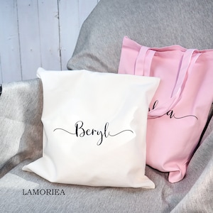 Personalized Canvas Tote, Tote bag, Shopping Bag, Custom Tote Bag, Bridesmaid Tote Bag, Gift for her, Shoulder Bag, Bridesmaid Gift