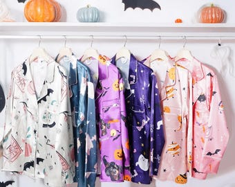 Custom Halloween Pajamas, Family Pajamas Set, Halloween Gift, Halloween Costume, Pajama Set, Matching Holiday Pajamas, Pyjamas Set, Pjs Set