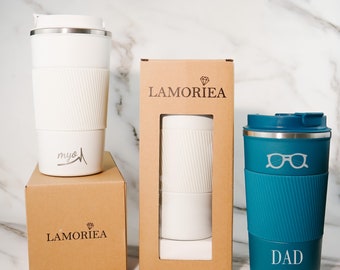 Regalo del día del padre, taza de café personalizada, taza de café de viaje, taza aislada, taza de viaje reutilizable, taza de acero inoxidable, regalo del día de la madre