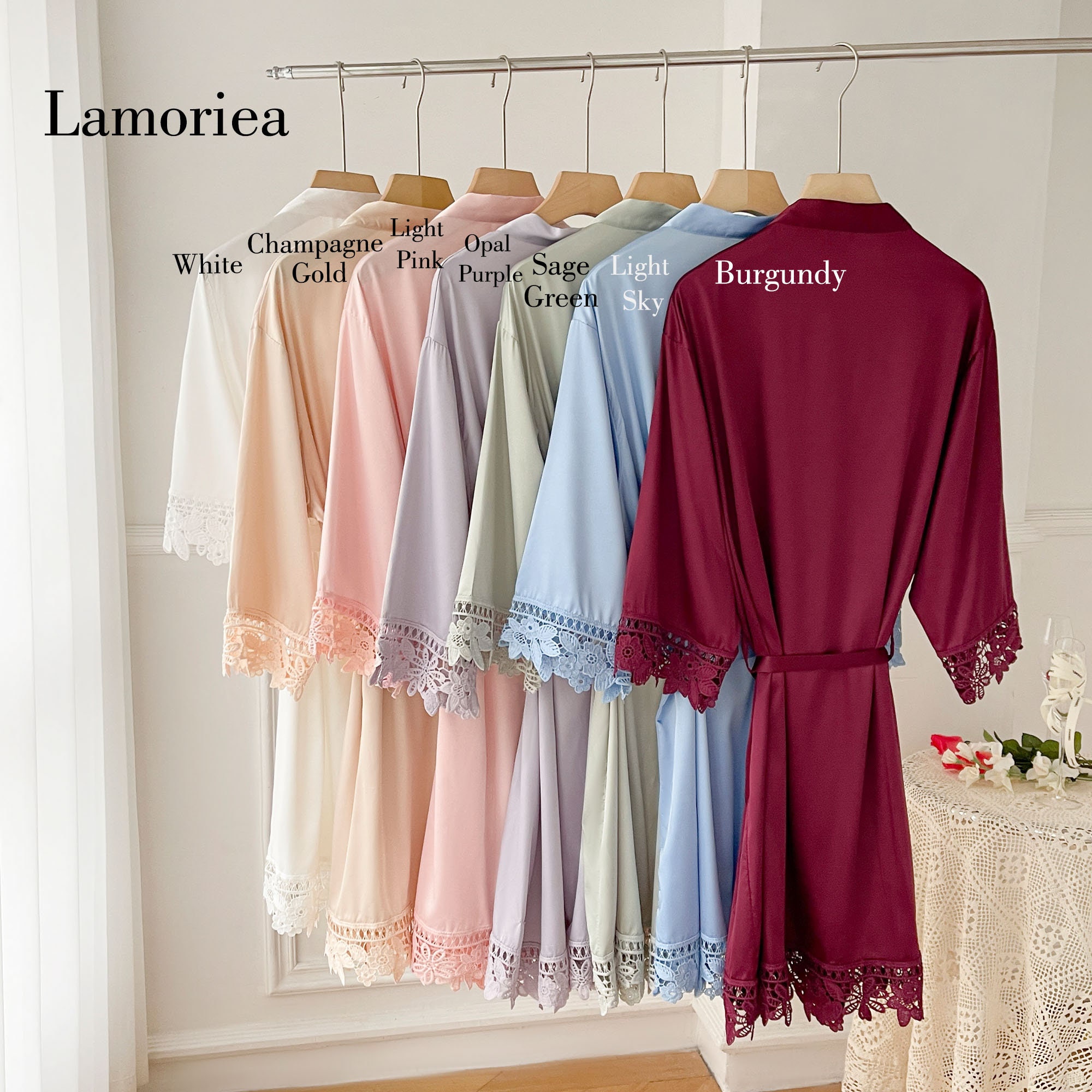 Personalised Bride Maid of Honor Robe Wedding Dressing Gown Etsy UK