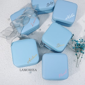 Portagioielli personalizzato Portagioielli da damigella d'onore personalizzato Portagioielli da viaggio Portagioielli per ragazze Portagioielli con nome Regalo per damigelle d'onore