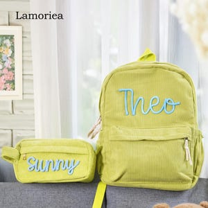 Personalized Kids Backpack, Kid Matching Set, Back to School Gifts, School Supplies Set, Toddler Bag, Lunch Bag with Name, Daycare Bag