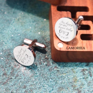 Personalised Stainless Steel Cufflinks, Wedding Role Cufflink, Groom Cufflinks, Best Man Cufflinks, Party Role Cufflinks, Engraved Cufflinks