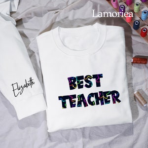 Personalized Teacher Appreciation Sweatshirt, Group Teacher Sweatshirt, Back to School Shirt, Custom Teacher Crewneck, Team Teacher Shirt