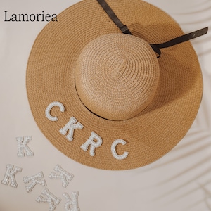 Cappelli da spiaggia regolabili personalizzati Cappelli da damigella d'onore Cappello da spiaggia Cappelli da addio al nubilato con nome personalizzato - Regali per bomboniere per addio al nubilato in spiaggia