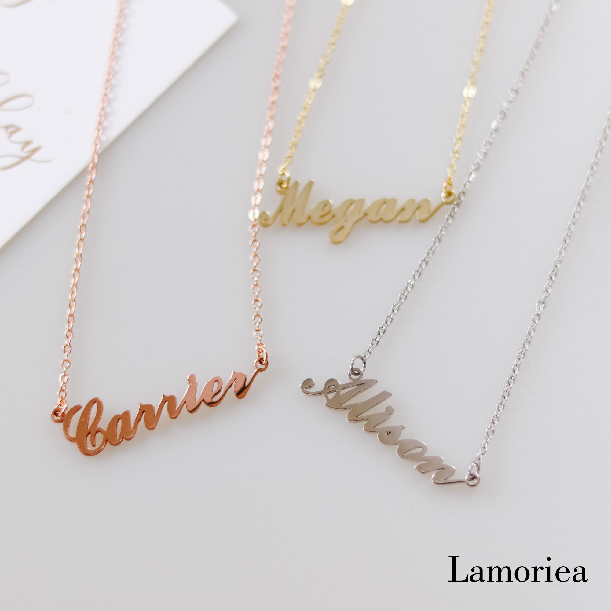 Megan clearance name necklace