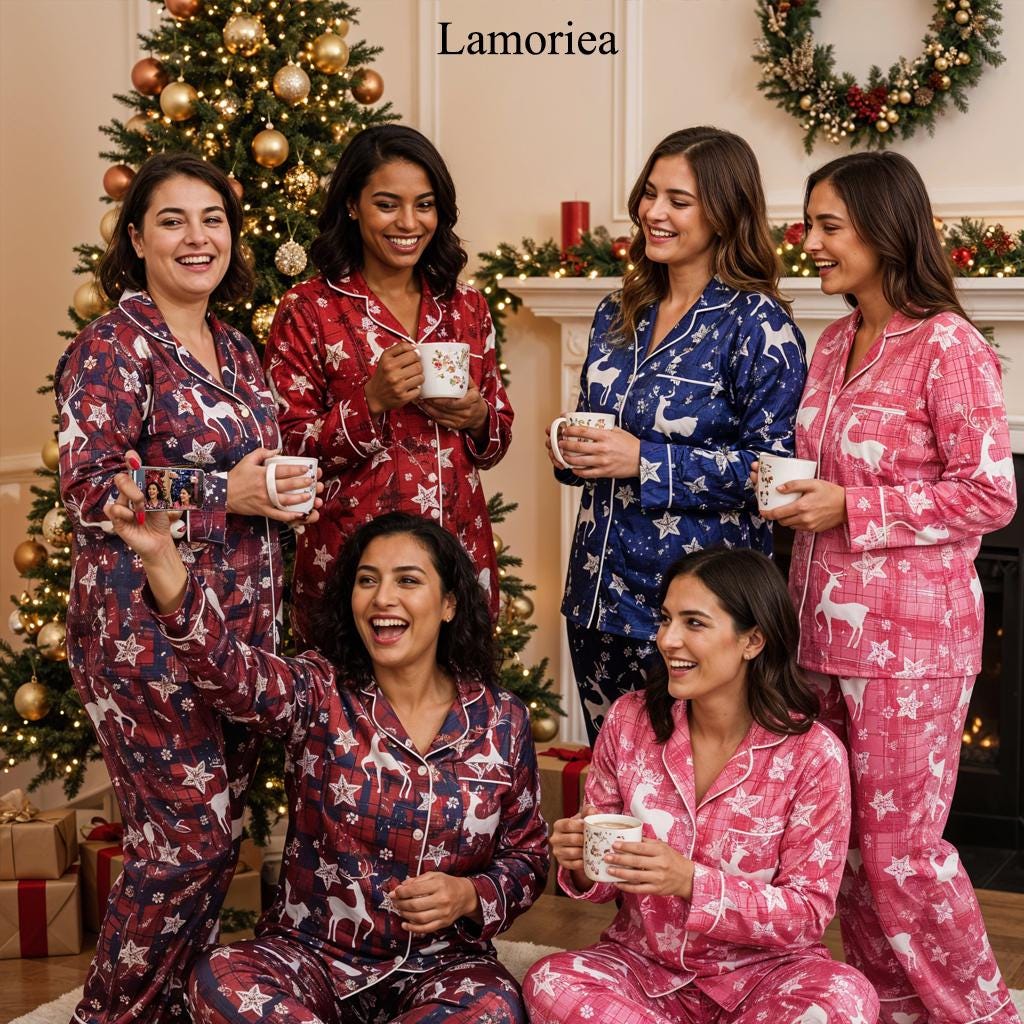 パーソナライズされたマッチングファミリーパジャマ、クリスマス
