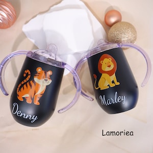 Personalised Sippy Cup,  Stainless Steel Kids Cup , Baby Training Cup, baby shower gift cup,Toddler Birthday Gift
