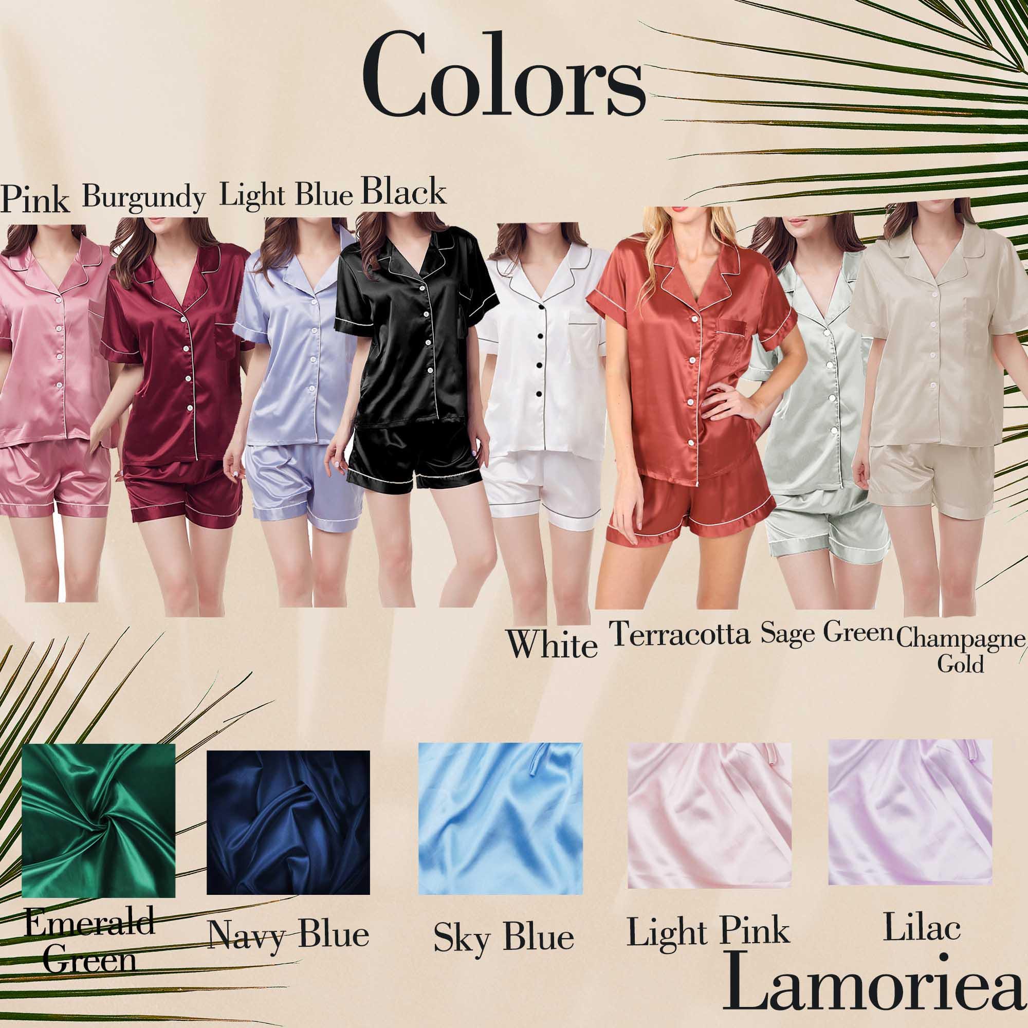 Personalised Satin Pyjamas 30th Birthday ,18th 21st Birthday Shorts ...