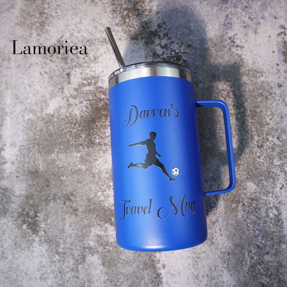 24oz Travel Mug, Stainless Double Wall, Vacuum Insulated Tumbler With  Handle, Coffee Mug, Thank You Gift for Coworker, Birthday Gift - Etsy  Denmark
