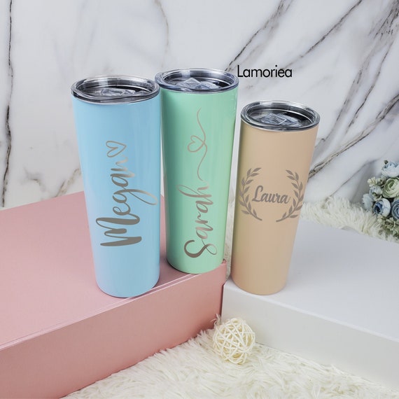Personalized Tal Color Changing Tumblers 20oz Cold Cups & Lids