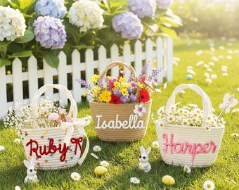 Cestino personalizzato per damigella d'onore, cestino da matrimonio con nome personalizzato, regalo per bambini da festa nuziale, regalo per paggetto, bambini da festa nuziale