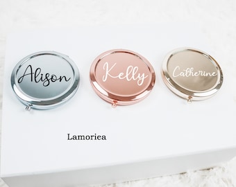 Bachelorette Party Favors - Bachelorette Party Gifts, Bridesmaid Gifts, Mirror Compact Favors, Personalized Gifts for Women