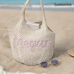 Sacs de plage personnalisés, sac fourre-tout de plage, sac week-end, sac cadeau fille, sac fourre-tout d'été, sac femme, sac de vacances, sac en toile, cadeau pour elle