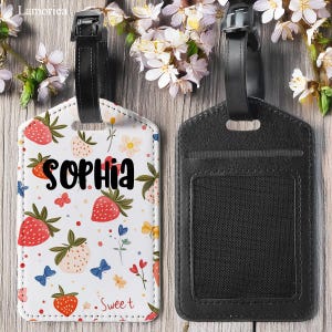 Étiquettes à bagage personnalisées pour enfants, Étiquettes nominatives, Étiquettes à sac, Étiquettes pour sac à dos, Étiquette nominative pour enfants, Porte-passeport personnalisé, Cadeau de voyage, Accessoire de voyage